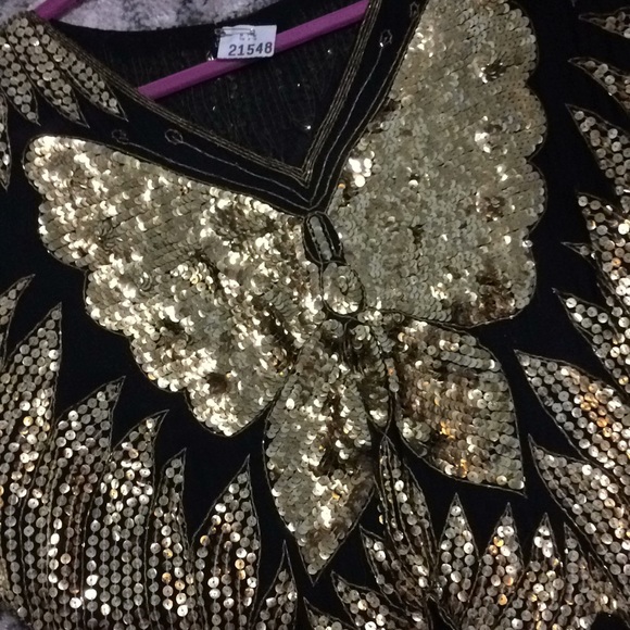 Sequin Butterfly Shell - Picture 2 of 5